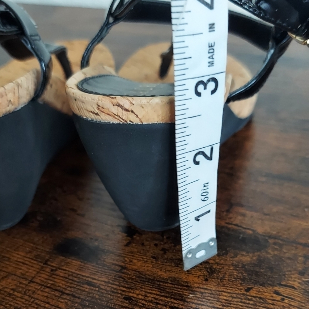 Lauren Ralph Lauren Reeta Cork Wedge Sandal 5-6 - Picture 4 of 11